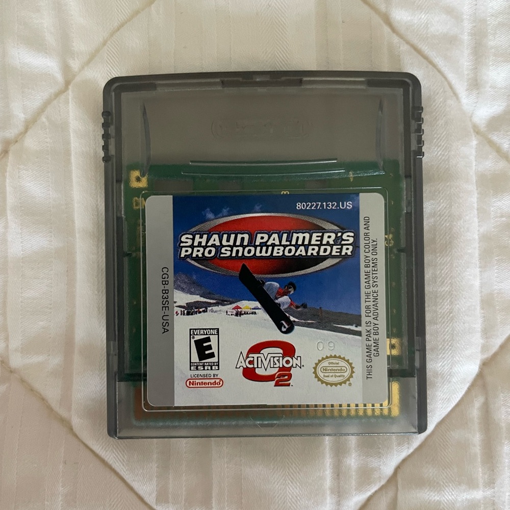 Shaun Palmer's Pro Snowboarder Game Boy Color Cartridge
